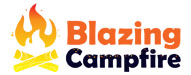 blazing camp fire